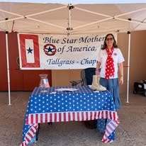 Blue Star Mothers OK19 booth at the car show